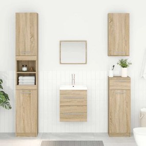 vidaXL Ντουλάπι νιπτήρα με συρτάρι Δρύς Sonoma 38,5 x 41 x 48 εκ
