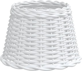 vidaXL Καπέλο Φωτιστικού Λευκό Ø30x20 εκ. από Wicker