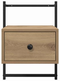 vidaXL Κομοδίνο 2 pcs Artisan Oak 35 x 30 x 51 εκ. Επεξεργασμένο ξύλο