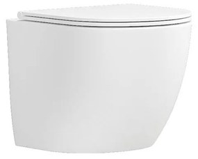 Karag LT 046E Milos Λεκάνη αναρτώμενη rimless με κάλυμμα White Glossy