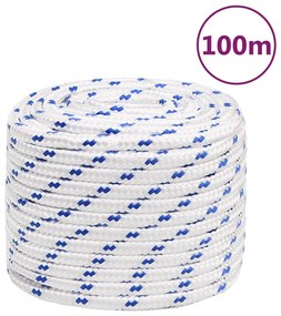 vidaXL Σχοινί Ναυτιλίας Λευκό 18 χιλ. 100 μ. από Πολυπροπυλένιο