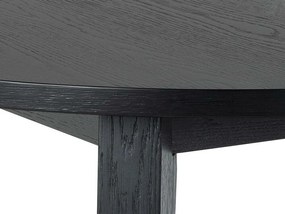 Τραπέζι Oakland C109, Μαύρο, 75cm, Επιμήκυνση, Πλαστικοποιημένη μοριοσανίδα, Φυσικό ξύλο καπλαμά, Ξύλο | Epipla1.gr