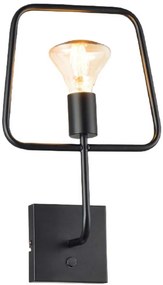 Φωτιστικό τοίχου Deron-Μαύρο