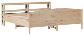 vidaXL Σκελετός Κρεβατιού Χωρίς Στρώμα 200x200 εκ Μασίφ Ξύλο Πεύκου