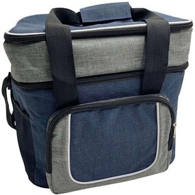Ισοθερμική Τσάντα 2 Θέσεων 807468 30x22x34cm 22lt Grey-Blue Ankor Aluminium, Cotton