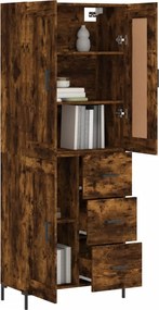 vidaXL Ντουλάπι Καπνιστή Δρυς 69,5x34x180 εκ. από Επεξεργασμένο Ξύλο