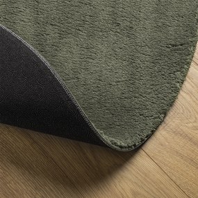 vidaXL Χαλί  "HUARTE" Σκούρο Πράσινο 140x200 εκ. Ωοειδές