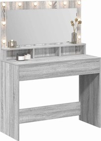 vidaXL Τραπέζι περιποίησης Γκρίζο Σονομα 100 x 41 x 135 εκ.