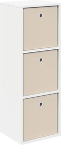 vidaXL Πλαϊνό γραφείο με συρτάρι Λευκό 35 x 32 x 99,5 εκ