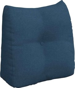 vidaXL Μαξιλάρι Πλάτης Μπλε 45 x 24 x 50 εκ ύφασμα