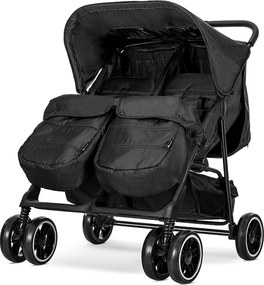 TWIN BABY STROLLER TWIN BLACK+BAG