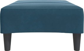 vidaXL Υποπόδιο Μπλε 77x55x31 εκ. Βελούδινο