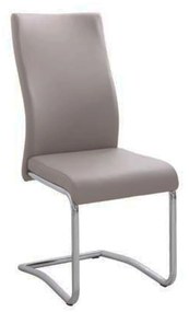 Καρέκλα Benson Cappucino EM931,2 46X52X97 cm Σετ 4τμχ Μέταλλο,Τεχνόδερμα