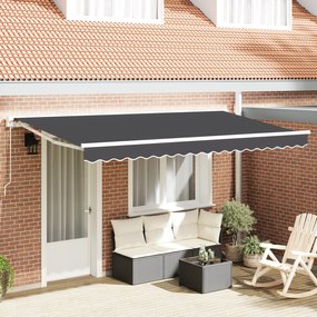 vidaXL Σκηνίτσα Αναδιπλούμενη Ανθρακί 400x200 cm