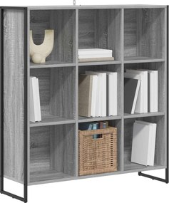 vidaXL Βιβλιοθήκη Γκρίζο Σονομα 99.5 x 30 x 108.5 εκ