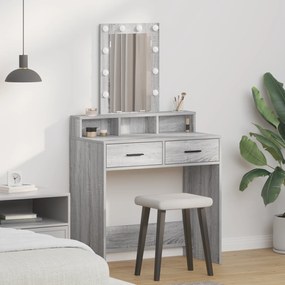 vidaXL Τραπέζι περιποίησης Γκρι 79 x 41 x 140 εκ. Επεξεργασμένο ξύλο