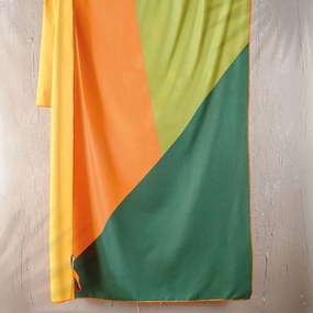 Πετσέτα Θαλάσσης Microfiber (90x160) 2 Όψεων Rythmos Spectrum Green