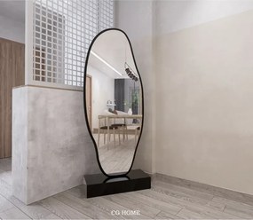 Stewehome Ασύμμετρος καθρέφτης με μαύρο MDF πλαίσιο