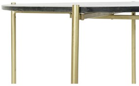 Τραπεζάκι Καφέ DKD Home Decor 81 x 81 x 44 cm Μάρμαρο Σίδερο