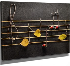 Πίνακας Καμβάς 489GWN1219 40x30cm Multi Wallity Οριζόντιοι Wood, Canvas