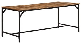 vidaXL Τραπεζαρία 180 x 90 x 75 εκ. από Μασίφ Ακατέργαστο Ξύλο Μάνγκο