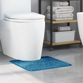 vidaXL Πατάκι Μπάνιου U-Σχήματος Μπλε 50x50 εκ. Πολυπροπυλένιο Αντιολισθητικό
