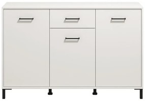 Κομότα - Μπουφές Vienne 3K1F Λευκό 138x40x90 εκ. 138x40x90 εκ.
