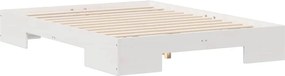 vidaXL Σκελετός Κρεβατιού Λευκό 120 x 190 cm