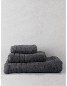 Πετσέτα πενιέ Dory 10 Dark Grey Μπάνιου (80x150)
