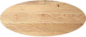 vidaXL Επιτραπέζια επιφάνεια 140x60x4 εκ. από Μασίφ Ξύλο Δρυός Οβάλ