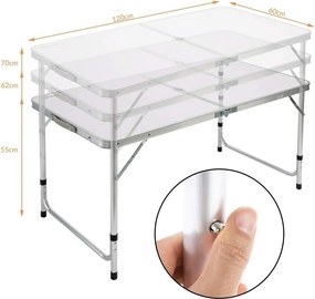 Πτυσσόμενο τραπέζι camping με 4 σκαμπό - 2042 - 170167
