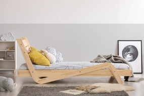 Kρεβάτι Παιδικό Zig-Zag σε Φυσικό  Ξύλο  100×200cm  Adeko (Δώρο 10% έκπτωση στο Στρώμα)