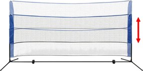 vidaXL Σετ Φιλέ Μπάντμιντον 300 x 155 εκ. με Μπαλάκια Μπάντμιντον