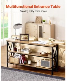 VEVOR Narrow Console Sofa Table Couch Table 55.1 in for Entryway &amp; Living Room