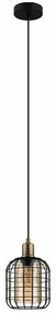 Φωτιστικό Οροφής 43527 Chisle 1/E27 Κεχριμπάρι Black-Bronze Eglo Metal, Glass