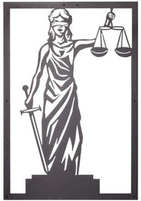 Διακοσμητικό Τοίχου Themis 579LDN1120 40x60cm Black Wallity Μέταλλο