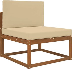 vidaXL Μαξιλάρι Καναπέ Εξωτερικού Χώρου 2 pcs Μπεζ Πολυεστέρας