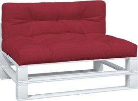 vidaXL Μαξιλάρια Παλέτας 2 τεμ. Μπορντό Υφασμάτινα