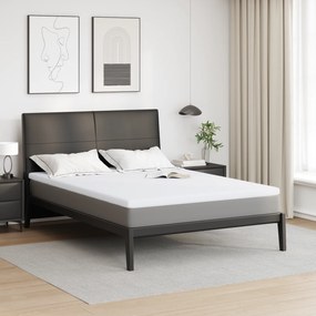 vidaXL Στρώματα Λευκό 140 x 200 cm 100% ύφασμα πολυεστέρα με τζακάρ