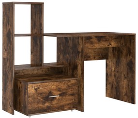 vidaXL Γραφείο Καπνιστή δρυς 131.5 x 50 x 106.5 εκ. Επεξεργασμένο ξύλο