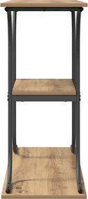 vidaXL Τραπέζι κονσόλας με ράφι Artisan Oak 101 x 35 x 80,5 εκ