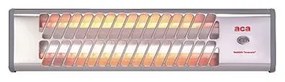 Θερμάστρα Επίτοιχη Quartz 800W Ασημί KS90E Aca -KS90E-Ασημί KS90E