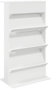 vidaXL Ράφι Περιοδικών Λευκό 70 x 41 x 126 εκ. Επεξεργασμένο ξύλο