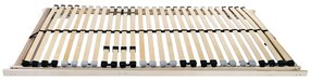vidaXL Βάση κρεβατιού με λάμες Καφέ 70 x 190 cm Στερεό Ξύλο Μηλιάς