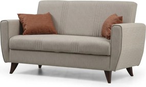 Διθέσιος Καναπές Κρεβάτι Μπεζ ZADEN 75x153x86