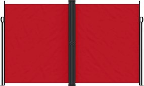 vidaXL Σκίαστρο Πλαϊνό Συρόμενο Κόκκινο 200 x 1200 εκ.