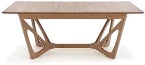 Τραπέζι Houston 782, Καρυδί, 77x100x160cm, 68 kg, Επιμήκυνση, Φυσικό ξύλο καπλαμά, Ινοσανίδες μέσης πυκνότητας, Ξύλο, Ξύλο: Δρυς | Epipla1.gr