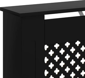 vidaXL Κάλυμμα Καλοριφέρ Μαύρο 112 x 19 x 81,5 εκ. από MDF