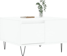 vidaXL Τραπεζάκι Σαλονιού Λευκό 55x55x36,5 εκ. από Επεξεργασμένο Ξύλο