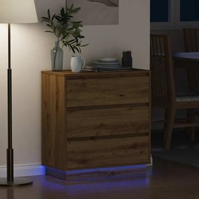vidaXL Κομοδίνο Artisan Oak 71 x 34,5 x 75 εκ. Επεξεργασμένο ξύλο